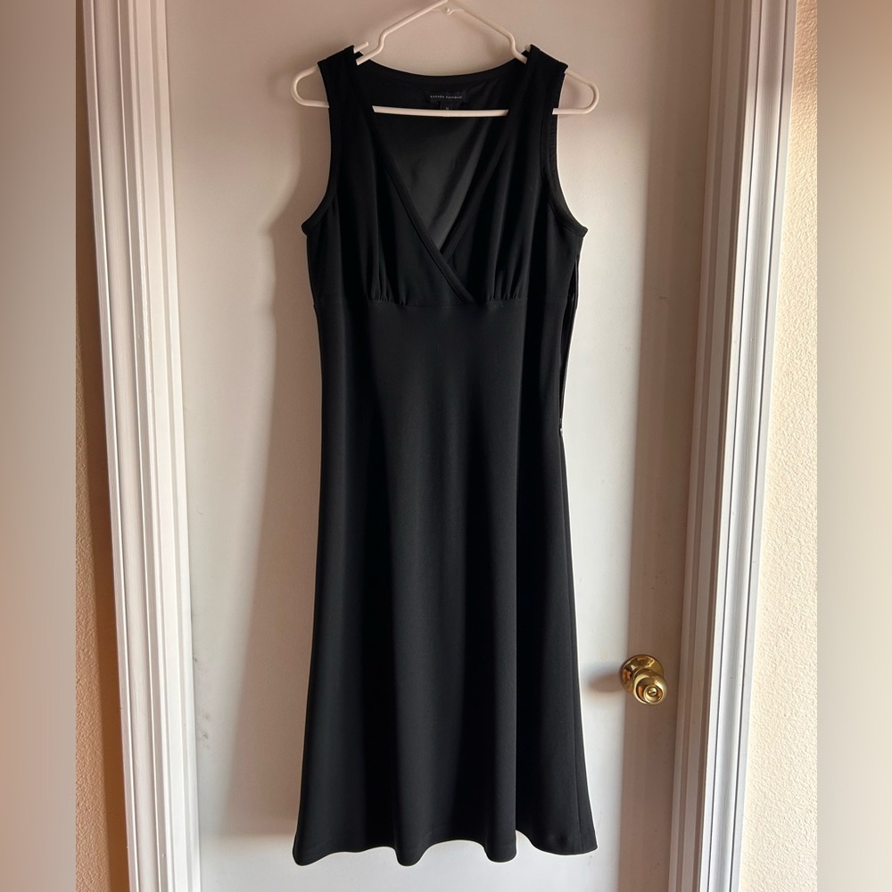 Banana Republic Elegant Black Sleeveless Midi Dress